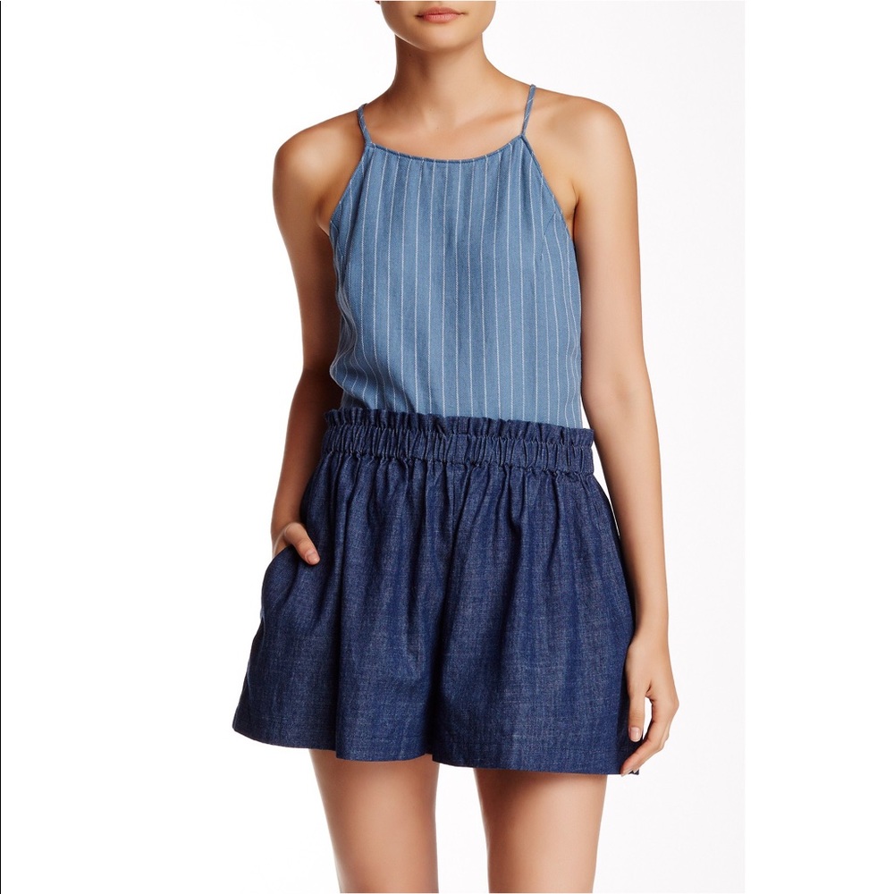 Lush Striped Linen Blend Tank